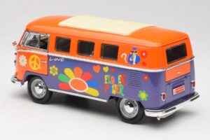 Volkswagen Microbus T1 Flower Power Road Signature 1:18 92329 Metall - pilt 7/8