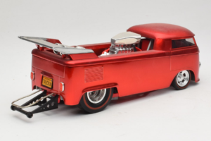 Volkswagen T1 Veoauto Punane Hot Wheels 1:18 J2895 Metall - pilt 3/8