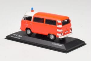 Volkswagen T2 Bus Tuletõrje Frankfurt Minichamps 1:43 400053091 Metall - pilt 3/4
