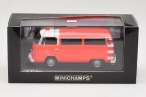 Volkswagen T2 Bus Tuletõrje Frankfurt Minichamps 1:43 400053091 Metall - pilt 4/4