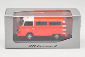 Volkswagen T2 Bus Tuletõrje Frankfurt Punased Põrkerauad Minichamps 1:43 400053091-V1 Metall - pilt 4/4