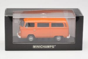 Volkswagen T2 Bus Oranž Minichamps 1:43 400053000 Metall - pilt 4/4