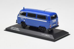 Volkswagen T2 Bus THW Minichamps 1:43 400053094 Metall - pilt 3/4