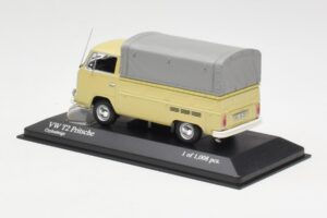 Volkswagen T2 Flatbed Beež Minichamps 1:43 400053204 Metall - pilt 3/4