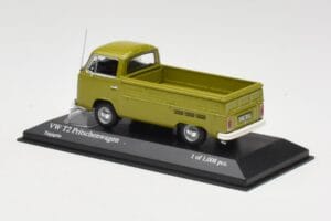 Volkswagen T2 Flatbed Roheline Minichamps 1:43 400053202 Metall - pilt 3/4