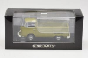 Volkswagen T2 Flatbed Roheline Minichamps 1:43 400053202 Metall - pilt 4/4