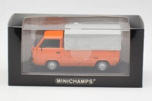 Volkswagen T3 Flatbed Oranž Minichamps 1:43 400055200 Metall - pilt 4/4