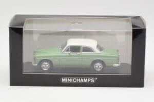 Volvo 121 Amazon Heleroheline & Valge Minichamps 1:43 430171005 Metall - pilt 4/4