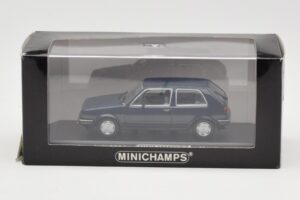 Volkswagen Golf Mk2 Sinine Messidemonstraator Minichamps 1:43 GOLFHANDMUSTER Metall - pilt 4/4