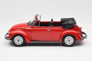 Volkswagen Beetle 1303 Kabriolett Punane Norev 1:18 188529 Metall - pilt 3/6