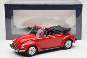 Volkswagen Beetle 1303 Kabriolett Punane Norev 1:18 188529 Metall - pilt 6/6