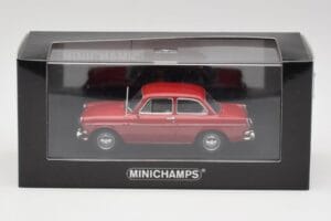 Volkswagen 1500 Ruby Punane Minichamps 1:43 VW001 Metall - pilt 4/4