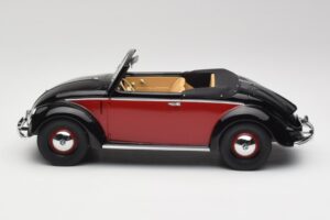 Volkswagen Beetle Hebmuller Kabriolett Must & Punane Minichamps 1:18 107054230 Vaik - pilt 3/6
