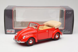 Volkswagen Kabriolett Ruby Punane Maisto 1:18 32826 Metall - pilt 8/8