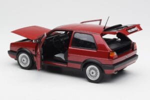Volkswagen Golf Mk2 GTI Punane Metallik Norev 1:18 188555 Metall - pilt 5/8