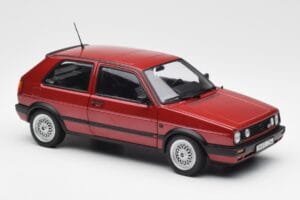 Volkswagen Golf Mk2 GTI Punane Metallik Norev 1:18 188555 Metall - pilt 6/8