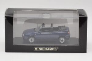 Volkswagen Golf Mk3 Kabriolett Maritime Sinine Minichamps 1:43 400055530 Metall - pilt 4/4