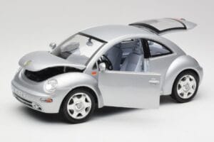 Volkswagen New Beetle Reflex Hõbe Metallik Bburago 1:18 3322 Metall - pilt 2/8