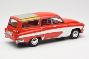 Wartburg 311 Camping Deluxe Punane Valge BoS Models 1:18 BOS037 Vaik - pilt 2/6