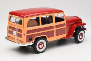 Willys Jeep Station Wagon Punane Road Signature 1:18 92858 Metall - pilt 3/8