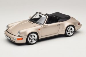 Porsche 911 964 Turbo Look Kabriolett Zermatt Silver Norev 1:18 187140 Metall