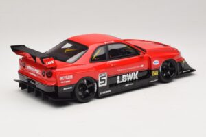 Nissan Skyline ER34 LB Super Silhouette Active Red GT Spirit 1:18 GT570 Vaik - pilt 2/6