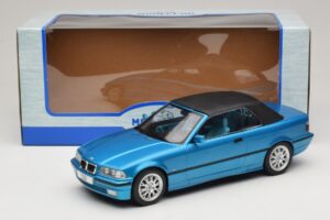 BMW 3 Series E36 Kabriolett Sinine Metallik MCG 1:18 MCG18319 Metall - pilt 7/7