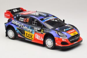 Ford Puma Rally1 #22 M. Sesks / R. Francis Rally Sweden 2025 IXO 1:18 18RMC240 Metall - pilt 4/6