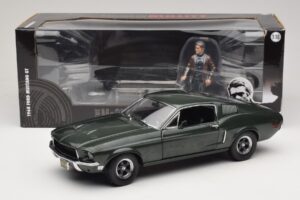 Ford Mustang GT Bullitt Steve McQueeni Kujukesega Greenlight 1:18 12885 Metall - pilt 8/8