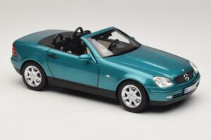 Mercedes SLK R170 Vivianite Green Norev 1:18 183021 Metall - pilt 8/10