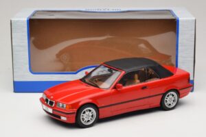 BMW 3 Series E36 Kabriolett Punane MCG 1:18 MCG18317 Metall - pilt 7/7