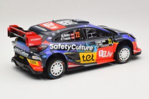 Ford Puma Rally1 #22 M. Sesks / R. Francis Rally Sweden 2025 IXO 1:18 18RMC240 Metall - pilt 2/6