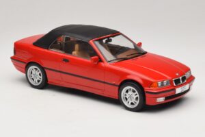 BMW 3 Series E36 Kabriolett Punane MCG 1:18 MCG18317 Metall - pilt 5/7