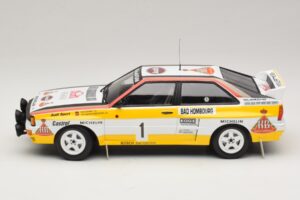 Audi Quattro #1 W. Rohrl / C. Geistdorfer Rally Monte Carlo Winner 1984 Minichamps 1:18 A5-5894 Metall - pilt 3/6