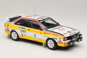 Audi Quattro #1 W. Rohrl / C. Geistdorfer Rally Monte Carlo Winner 1984 Minichamps 1:18 A5-5894 Metall - pilt 4/6