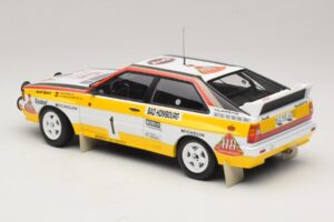 Audi Quattro #1 W. Rohrl / C. Geistdorfer Rally Monte Carlo Winner 1984 Minichamps 1:18 A5-5894 Metall - pilt 5/6