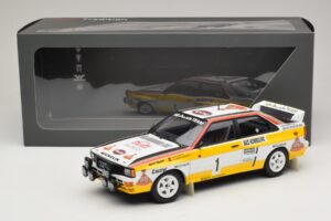 Audi Quattro #1 W. Rohrl / C. Geistdorfer Rally Monte Carlo Winner 1984 Minichamps 1:18 A5-5894 Metall - pilt 6/6