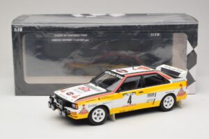 Audi Quattro A2 #4 W. Rohrl / C. Geistdorfer Rally Portugal 1984 Minichamps 1:18 153841104 Metall - pilt 6/6