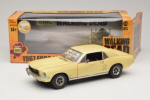 Ford Mustang Coupe Kollane The Walking Dead Greenlight 1:18 12958 Metall - pilt 8/8