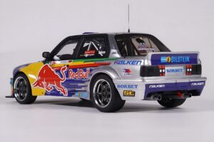 BMW E30 V8 #229 E. Hountondji Red Bull Driftbrothers Drift 2023 Sinine Otto 1:18 OT486 Vaik - pilt 5/5