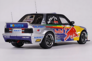 BMW E30 V8 #229 E. Hountondji Red Bull Driftbrothers Drift 2023 Sinine Otto 1:18 OT486 Vaik - pilt 2/5