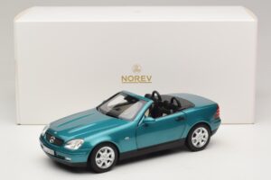 Mercedes SLK R170 Vivianite Green Norev 1:18 183021 Metall - pilt 10/10