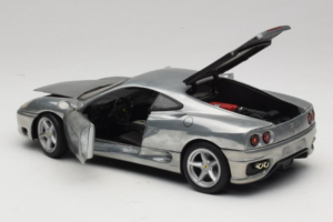 Ferrari 360 Modena Kroomhõbe Hot Wheels 1:18 27774 Metall - pilt 5/8