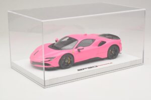 Ferrari SF90 Pack Fiorano Läikiv Qatar Pink BBR 1:18 RACELINE137 Vaik - pilt 6/7