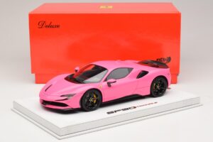 Ferrari SF90 Pack Fiorano Läikiv Qatar Pink BBR 1:18 RACELINE137 Vaik - pilt 7/7