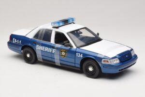 Ford Crown Victoria Police Interceptor The Walking Dead Greenlight 1:18 12957 Metall - pilt 4/6