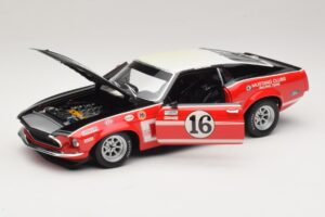 Ford Mustang Boss 302 #16 Bud Moore Engineering G. Follmer Trans-Am 1969 OEM 1:18 FORD006 Metall - pilt 2/8