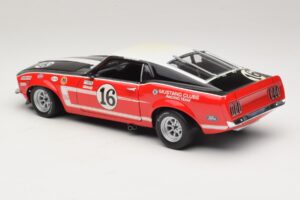 Ford Mustang Boss 302 #16 Bud Moore Engineering G. Follmer Trans-Am 1969 OEM 1:18 FORD006 Metall - pilt 7/8