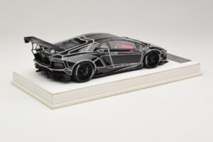 Lamborghini Aventador Liberty Walk TRON Läikiv Must JUC 1:18 J32-14 Vaik - pilt 2/7