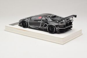 Lamborghini Aventador Liberty Walk TRON Läikiv Must JUC 1:18 J32-14 Vaik - pilt 5/7